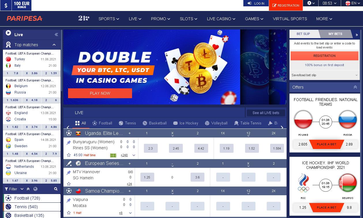 Homepage Paripesa